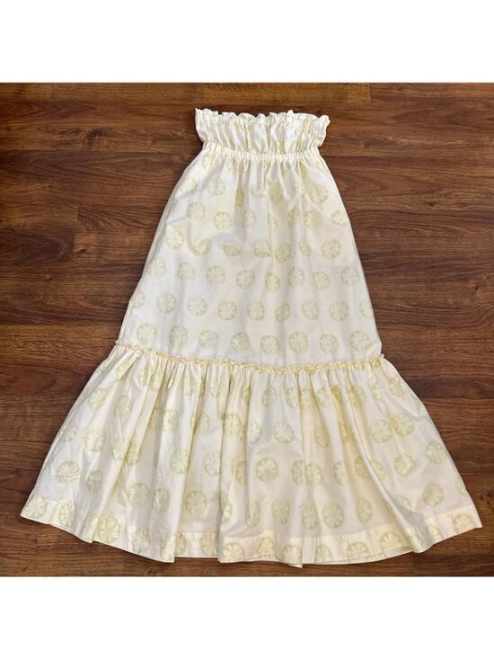 Free People strapless floral cotton poplin midi dress - Picture 5 of 10